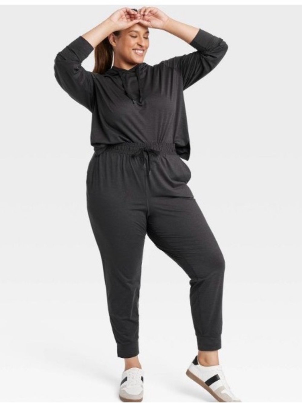 All in Motion Soft Stretch Joggers Heathered Black Size Medium NWT